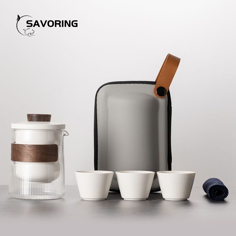 Camping Cooking Bag - Prosty Chiński Ceramiczny Zestaw do Herbaty