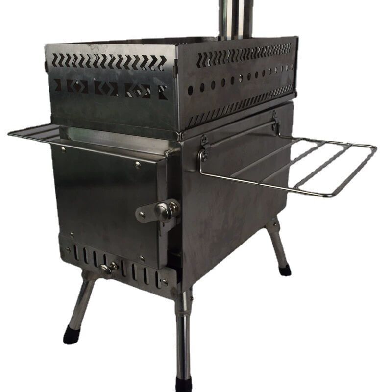 Camping Cooking Fire Pit - Składana kuchenka na drewno ze stali