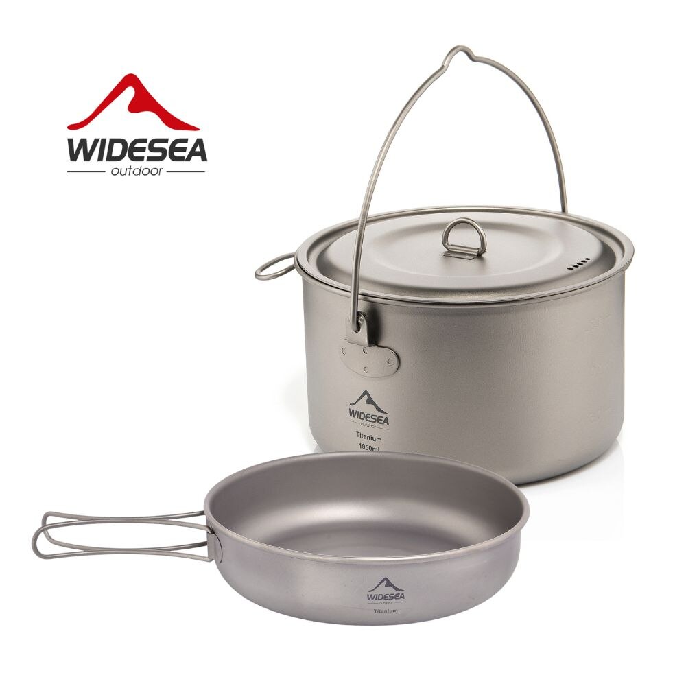 Camping Cooking Ware Set - Widesea Camping zastawa stołowa tytanowy zestaw