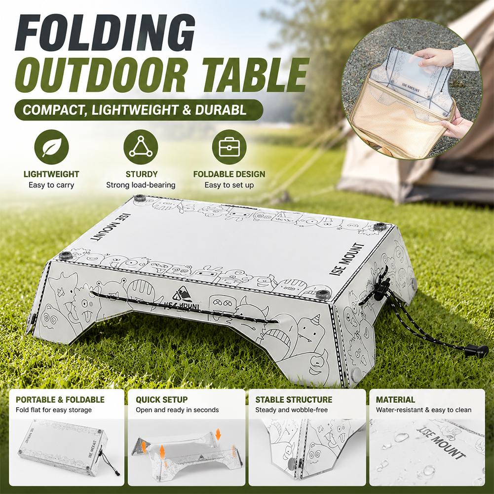 Camping Cooking Lightweight - Przenośny, składany stolik kempingowy z PP,