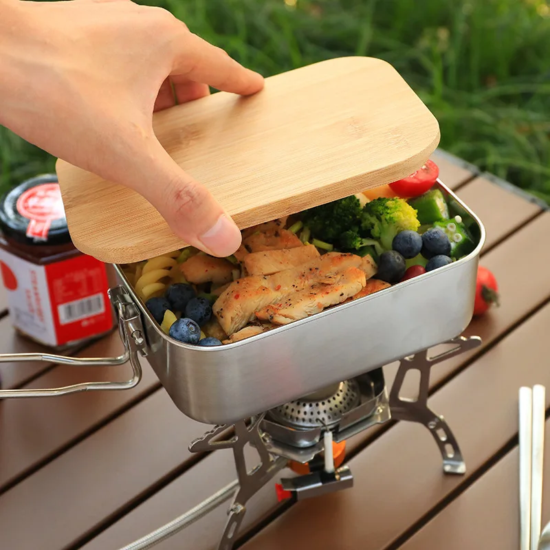 Camp Cutting Board - Pudełko na drugie śniadanie ze stali
