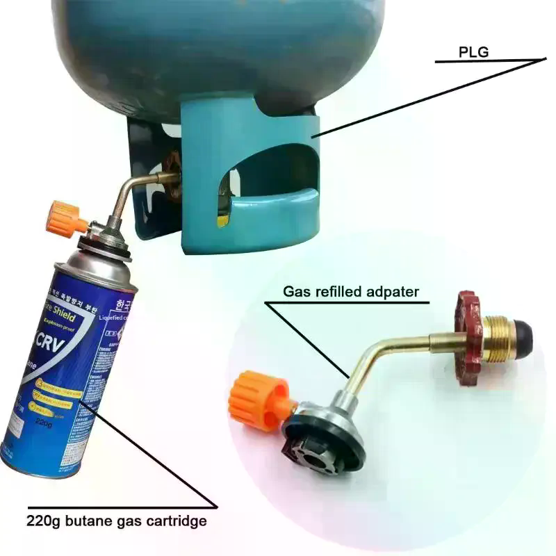 Camping Cooking Equipment Gas - Adapter do napełniania butli gazowych butanem,