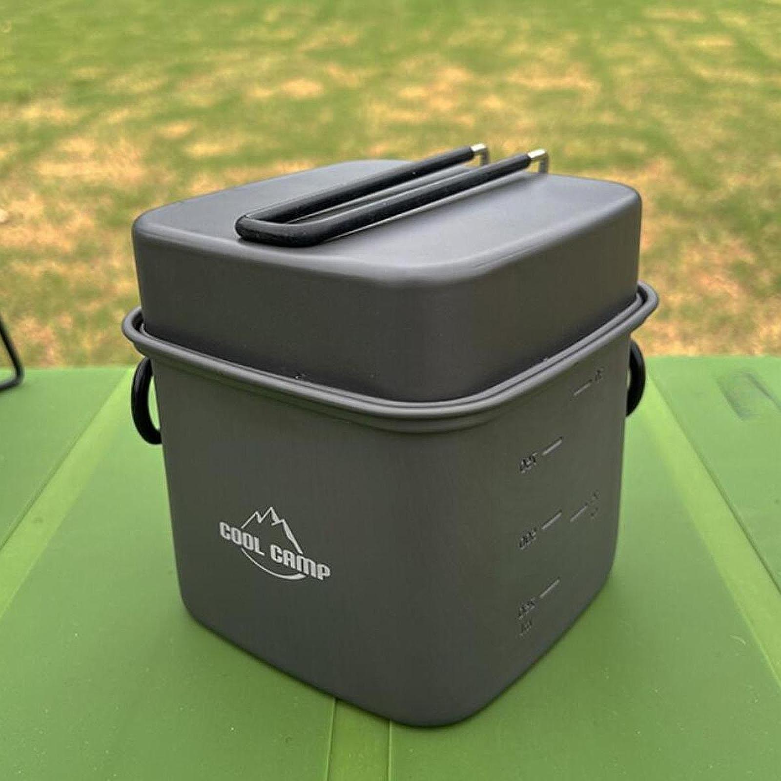 Camping Cooking Pan Set - Zestaw naczyń kempingowych Patelnia Podróżna Lekka