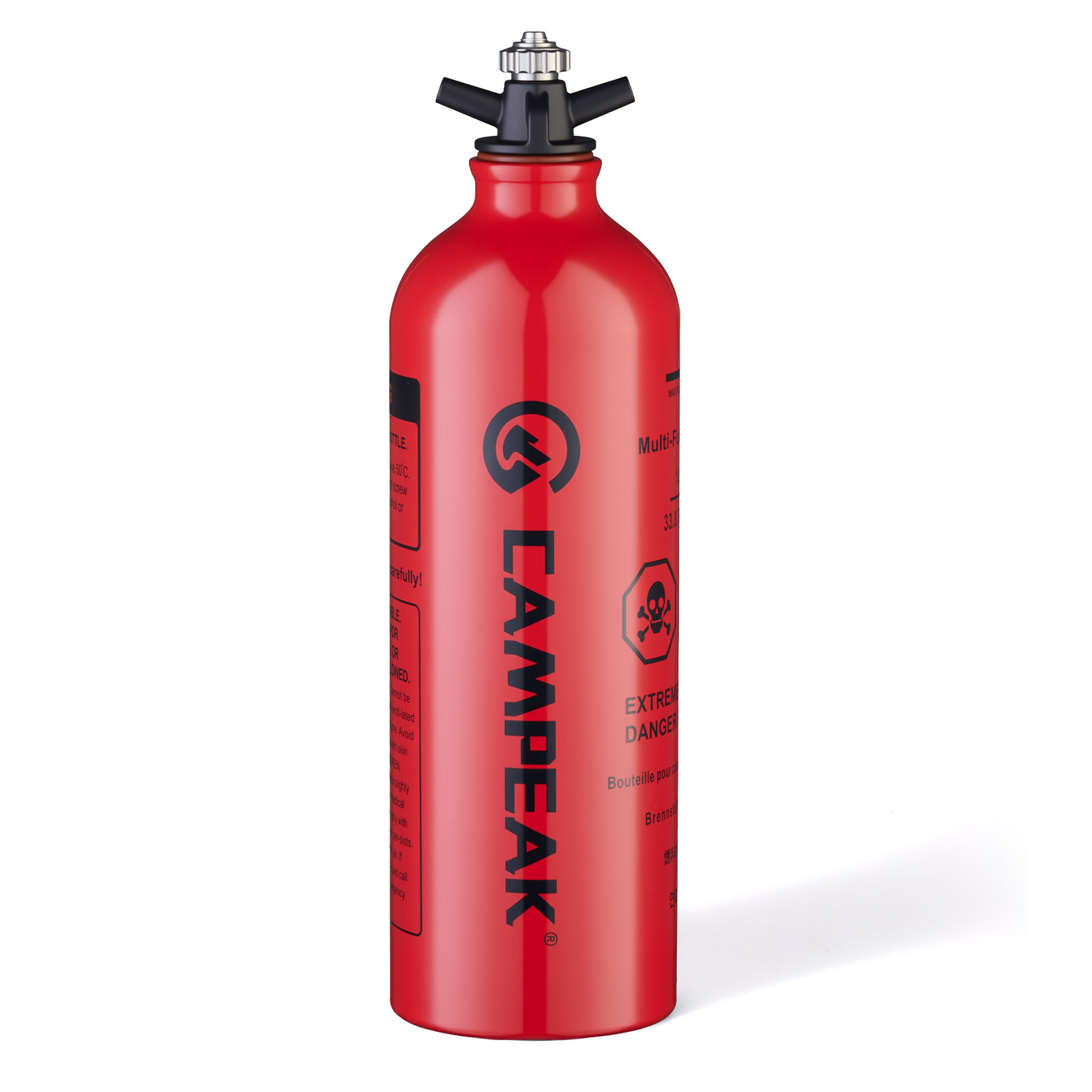Camping Cooking Oil Bottle - Butelka na paliwo CAMPEAK 1L, czerwona,