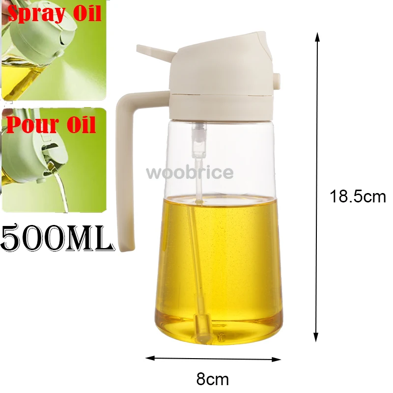 Camping Cooking Oil Bottle - Butelka z rozpylaczem do oleju oliwnego,