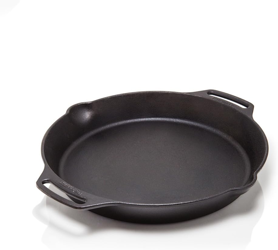 Skillet Cast Iron Camp - 14-calowa patelnia żeliwna, wstępnie odtłuszczona, idealna