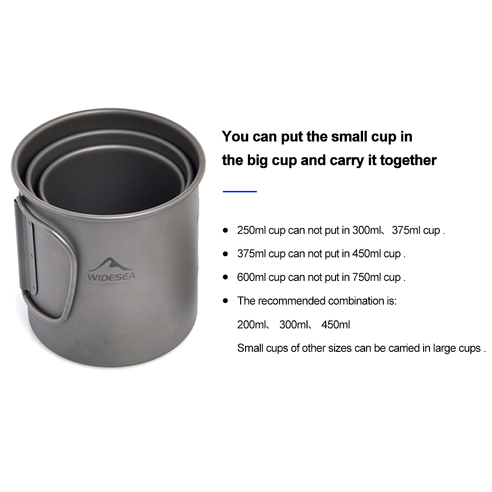 Kubek kempingowy Widesea, tyta – Camping Cooking Ware Set recenzja i cena
