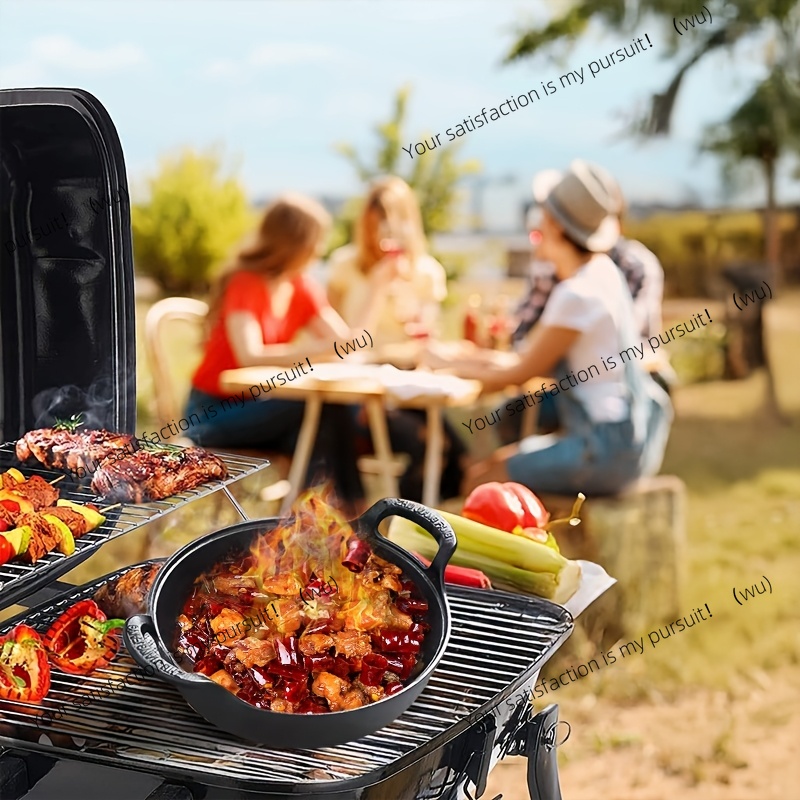 Mini patelnia żeliwna z dwoma  – Skillet Cast Iron Camp recenzja i cena