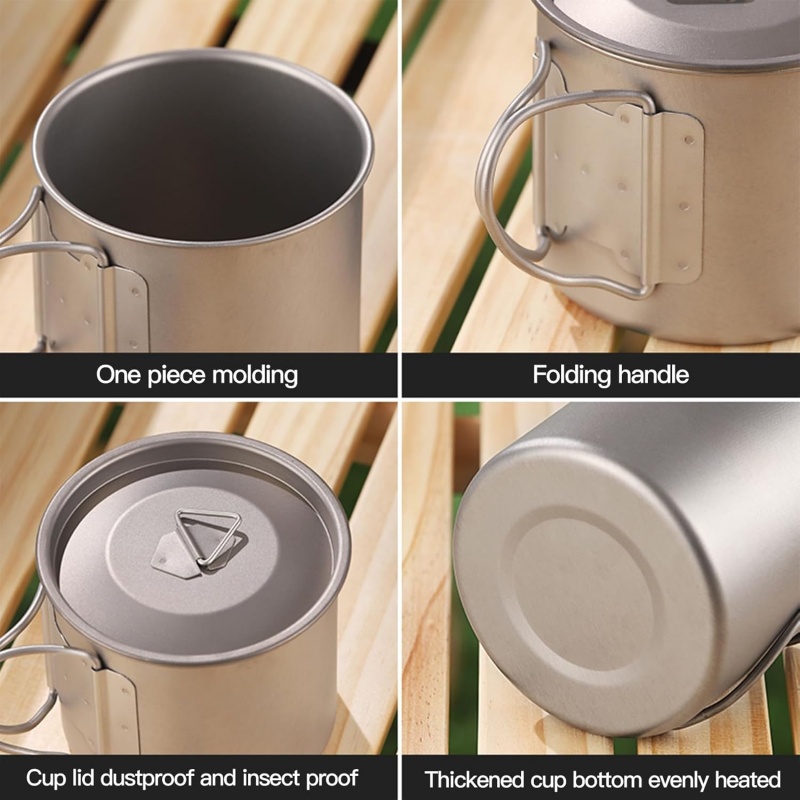 Tytanowy kubek kempingowy ze s – Camping Cooking Ware Set recenzja i cena