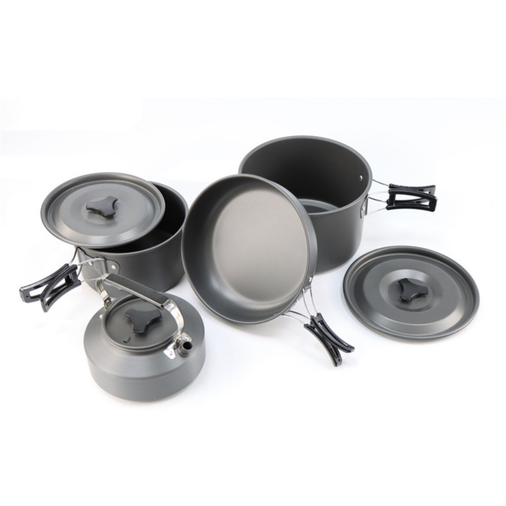 Lekki aluminiowy zestaw do got – Camping Cooking Pot Large recenzja i cena