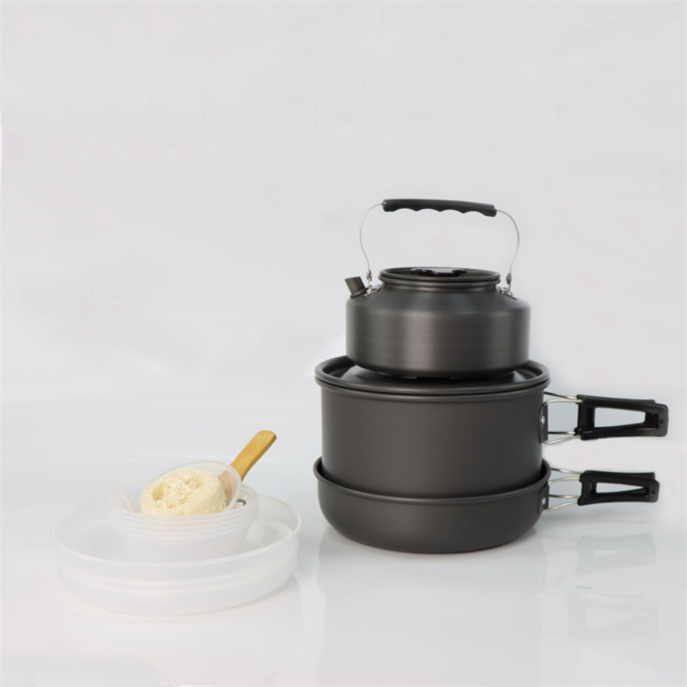 Lekki aluminiowy zestaw do got – Camping Cooking Pot Large recenzja i cena