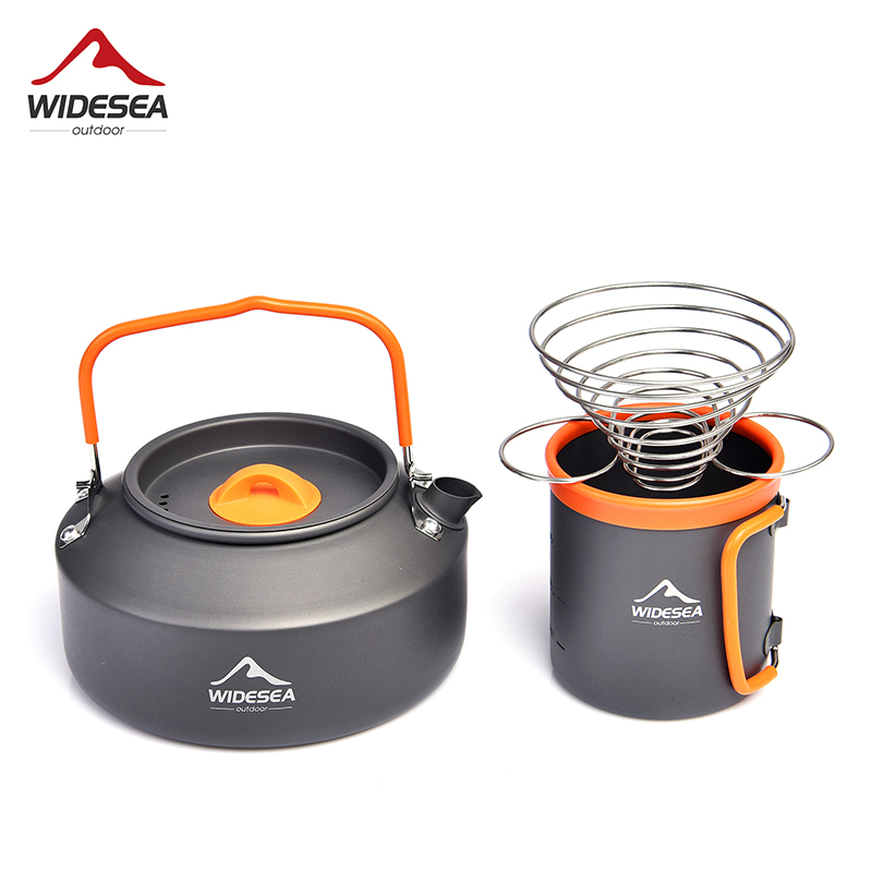 Widesea Camping zestaw garnków – Camping Cooking Set With Kettle recenzja i cena