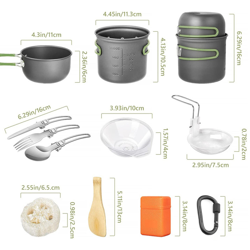 Zestaw naczyń kempingowych, ze – Camping Cooking Multi Tool recenzja i cena
