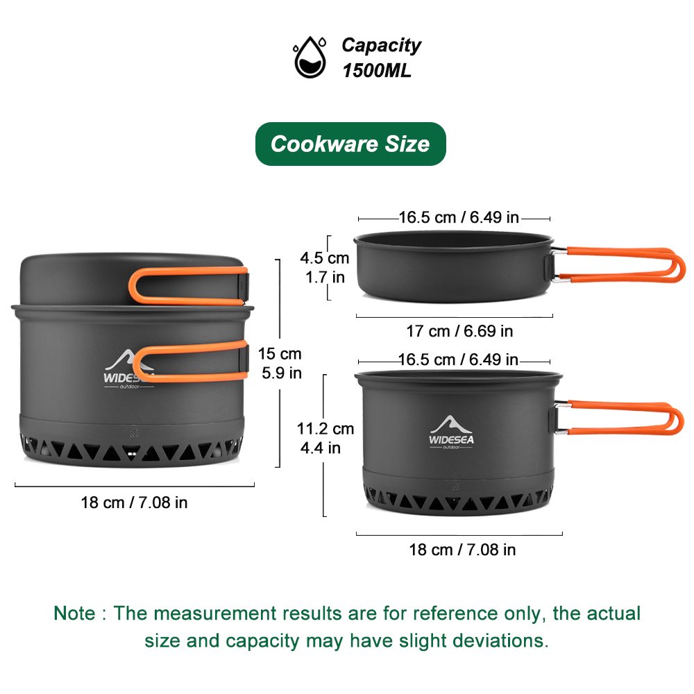 Zestaw naczyń kempingowych, na – Camping Cooking Pan Set recenzja i cena