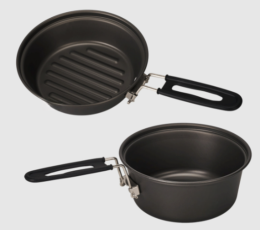 Lekki aluminiowy zestaw naczyń – Camping Cooking Set With Kettle recenzja i cena