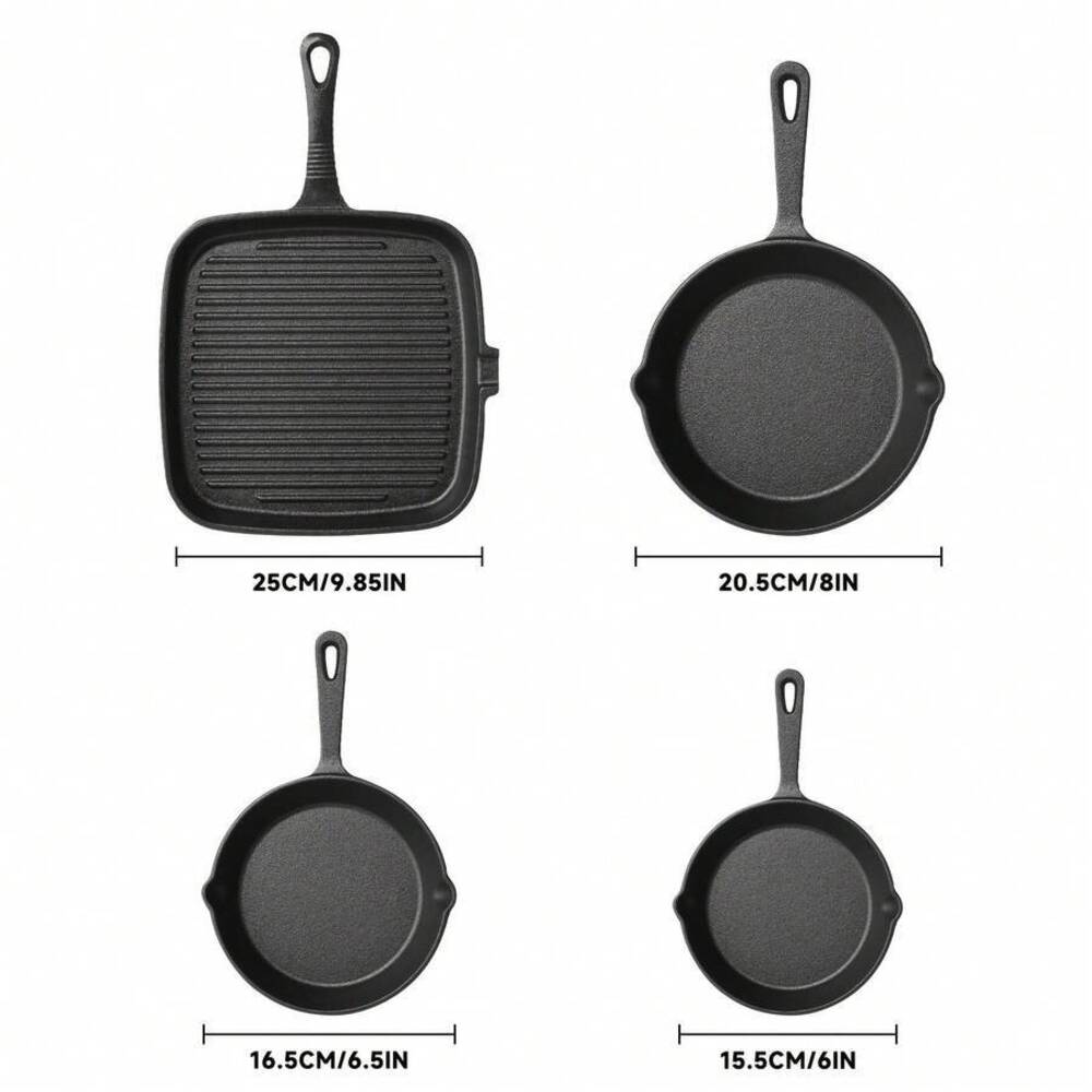 4-częściowy zestaw naczyń żeli – Skillet Cast Iron Camp recenzja i cena