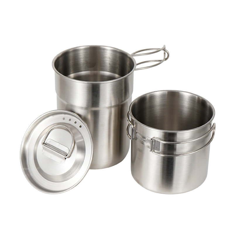 2 szt./zestaw Czajnik Kempingo – Camping Cooking Set With Kettle recenzja i cena