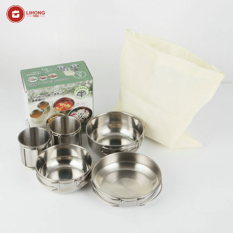 Składane 5-częściowe zestawy g – Camping Cooking Ware Set recenzja i cena