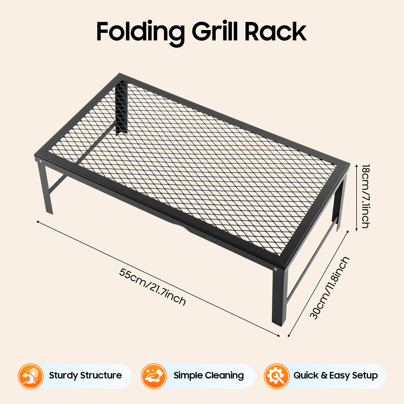 Przenośny Składany Grill Kempi – Camping Cooking Fire Pit recenzja i cena