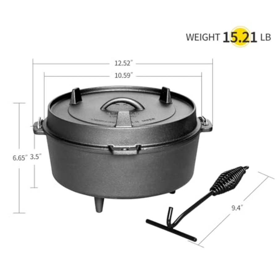 Wstępnie przyprawiony żeliwny  – Skillet Cast Iron Camp recenzja i cena