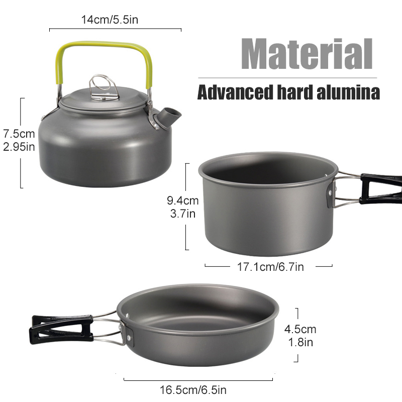 WESTTUNE Zestaw naczyń kemping – Camping Cooking Ware Set recenzja i cena
