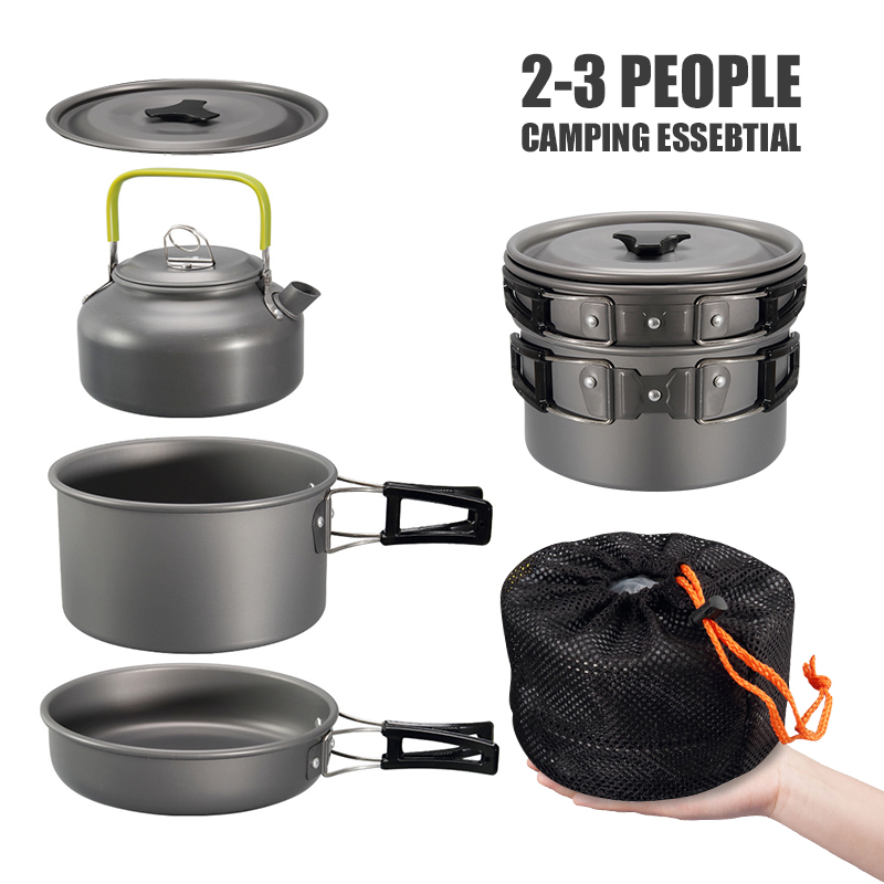 WESTTUNE Zestaw naczyń kemping – Camping Cooking Ware Set recenzja i cena