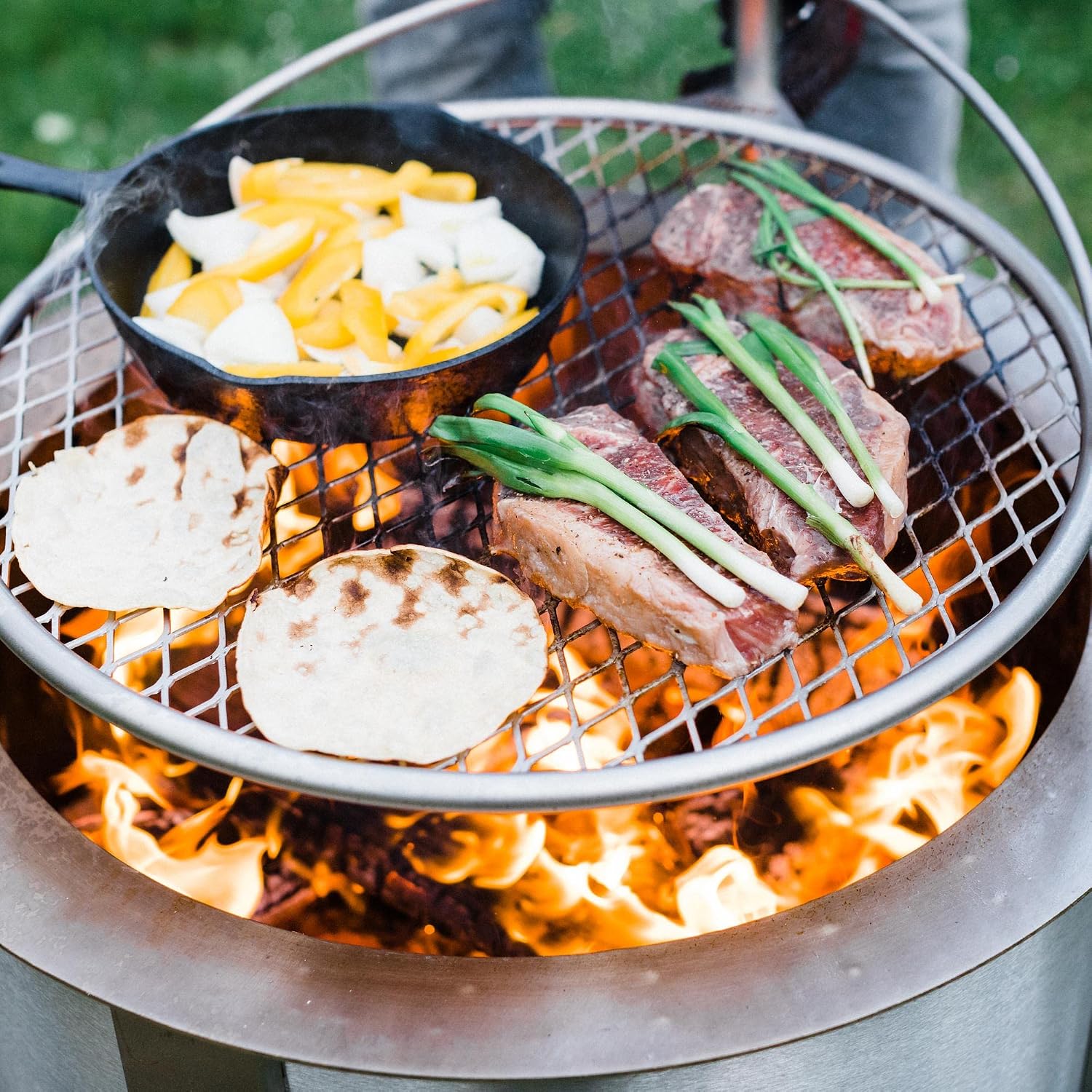 24-calowy grill ze stali nierd – Camping Cooking Fire Pit recenzja i cena