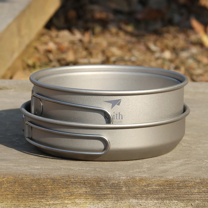 Keith 3PCS Titanium Cookware P – Camping Cooking Pan Set recenzja i cena