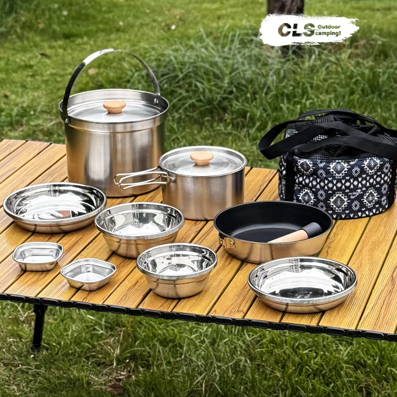 NOBANA&CLS 22-częściowy Zestaw – Camping Cooking Pan Set recenzja i cena