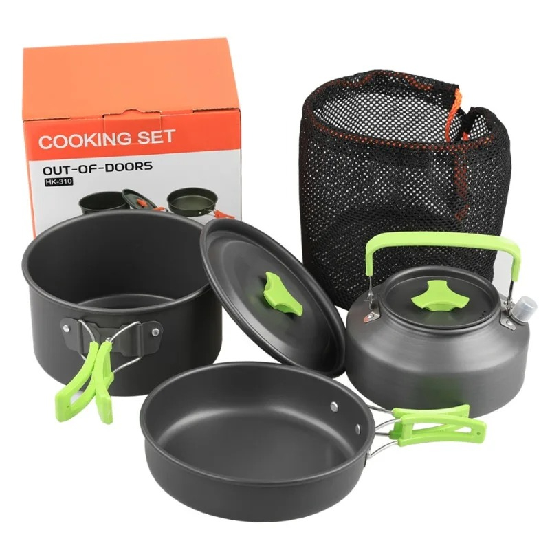 Zestaw do gotowania na kemping – Camping Cooking Set With Kettle recenzja i cena