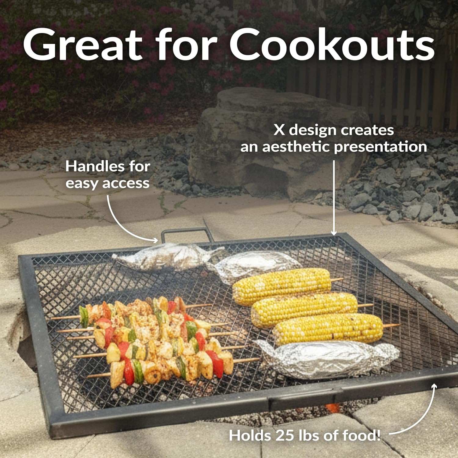 40-calowy kwadratowy, wytrzyma – Camping Cooking Fire Pit recenzja i cena