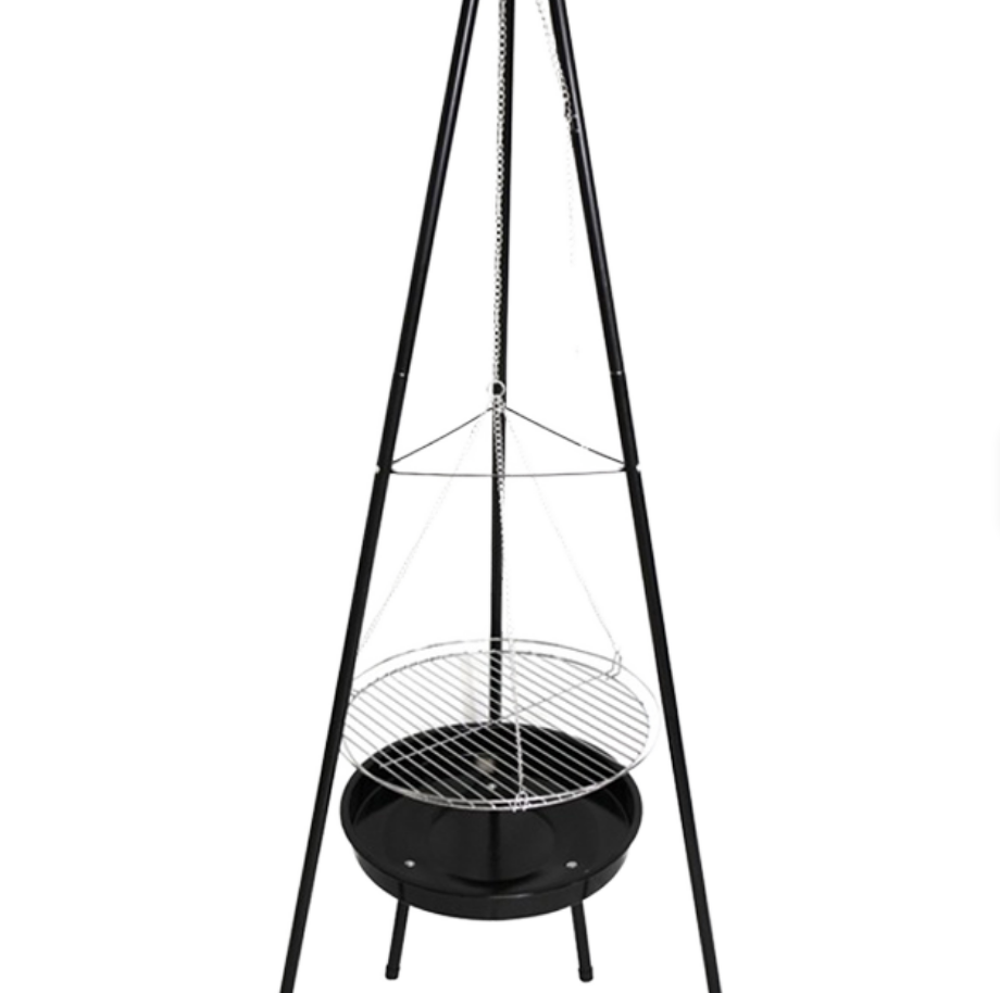 Wytrzymały grill wiszący na tr – Camping Cooking Fire Pit recenzja i cena