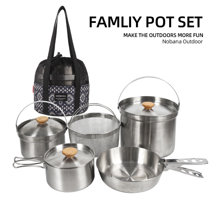 NOBANA najnowszy zestaw garnkó – Camping Cooking Ware Set recenzja i cena