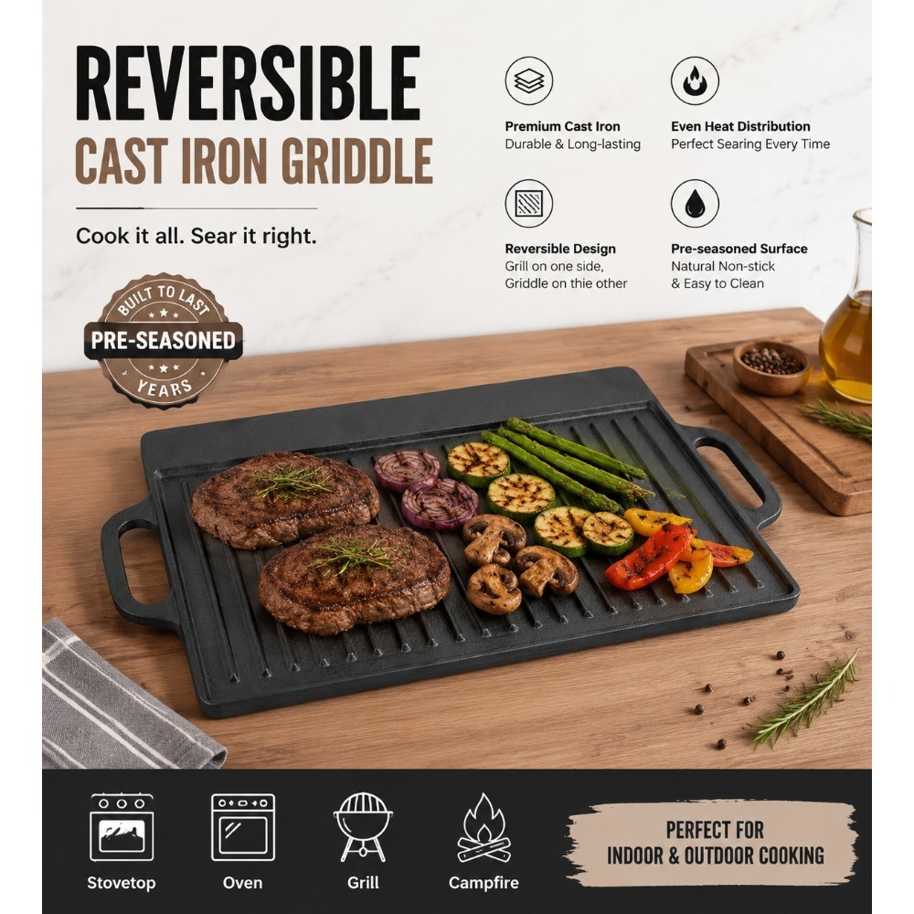 Wstępnie przyprawiona patelnia – Skillet Cast Iron Camp recenzja i cena