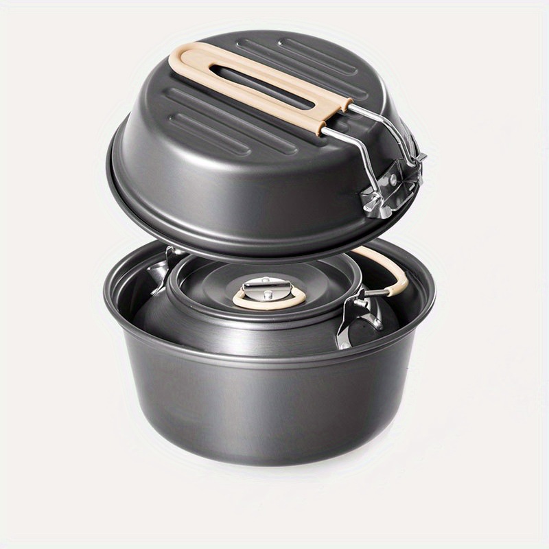 Zestaw do gotowania na zewnątr – Camping Cooking Set With Kettle recenzja i cena
