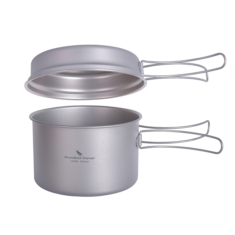 Boundless Voyage Tytanowa pate – Camping Cooking Set With Kettle recenzja i cena