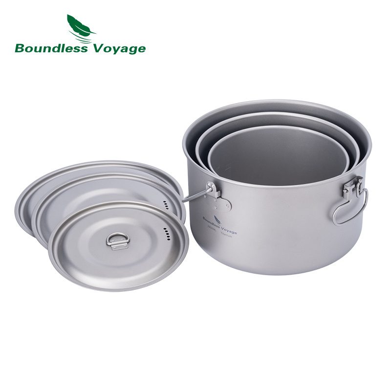 Bezgraniczna podróż Tytanowy g – Camping Cooking Ware Set recenzja i cena