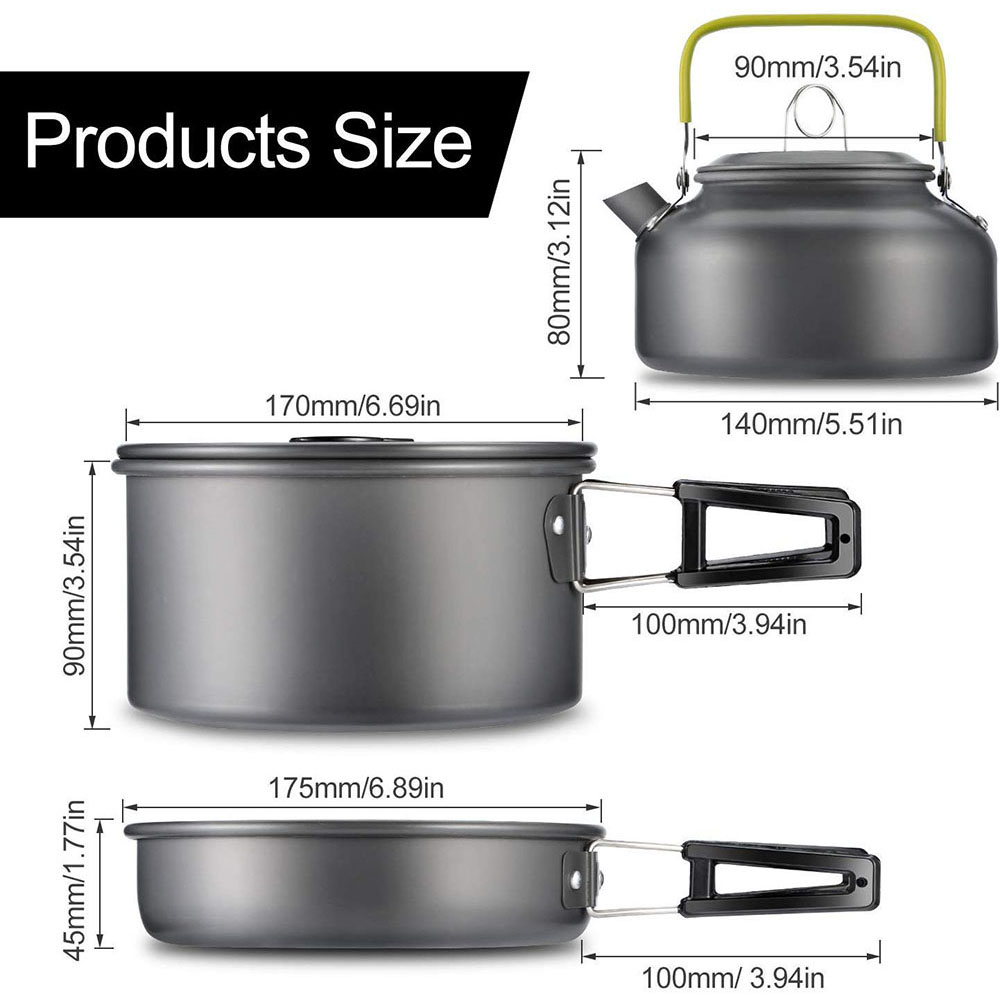 Zestaw garnków biwakowych niep – Camping Cooking Ware Set recenzja i cena