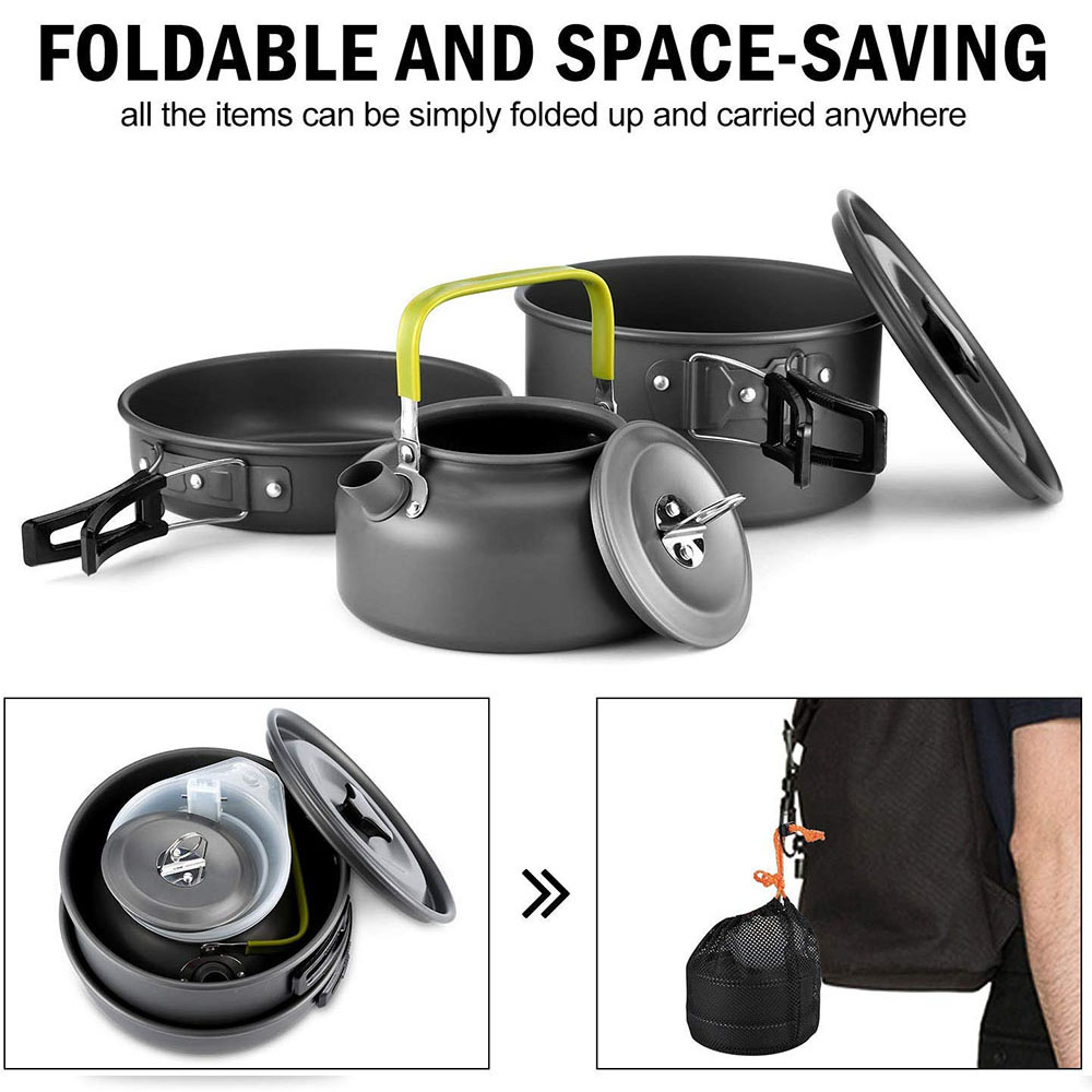 Zestaw garnków biwakowych niep – Camping Cooking Ware Set recenzja i cena