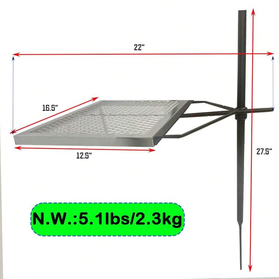 360 °   Regulowany, obrotowy g – Camping Cooking Fire Pit recenzja i cena