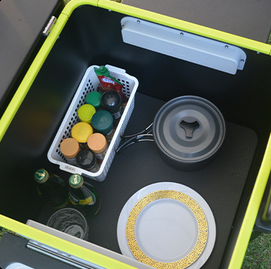 Składany pojemnik do przechowy – Camping Cooking Multi Tool recenzja i cena