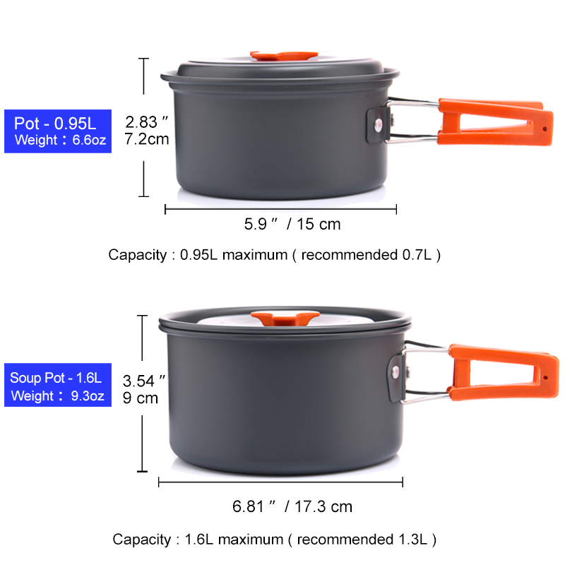 Widesea Camping Outdoor Cookwa – Camping Cooking Ware Set recenzja i cena