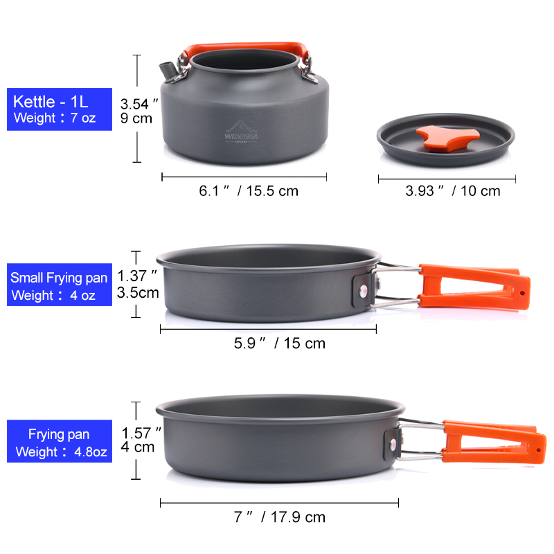 Widesea Camping Outdoor Cookwa – Camping Cooking Ware Set recenzja i cena