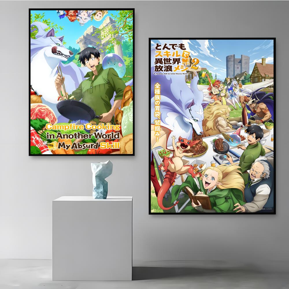 Plakat z motywem gotowania prz – Campfire Cooking With My Absurd Skill recenzja i cena