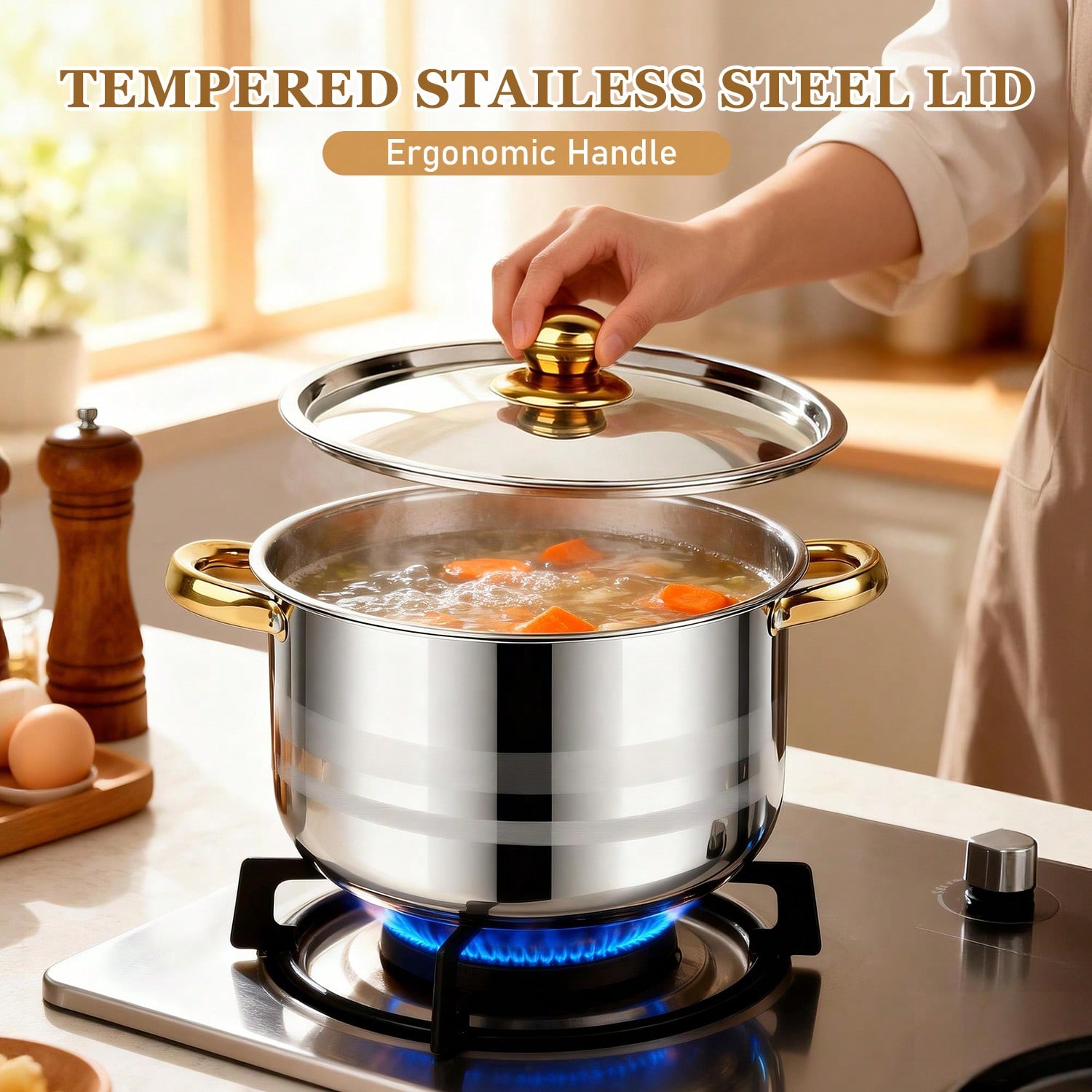 Zestaw garnków ze stali nierdz – Camping Cooking Pan Set recenzja i cena