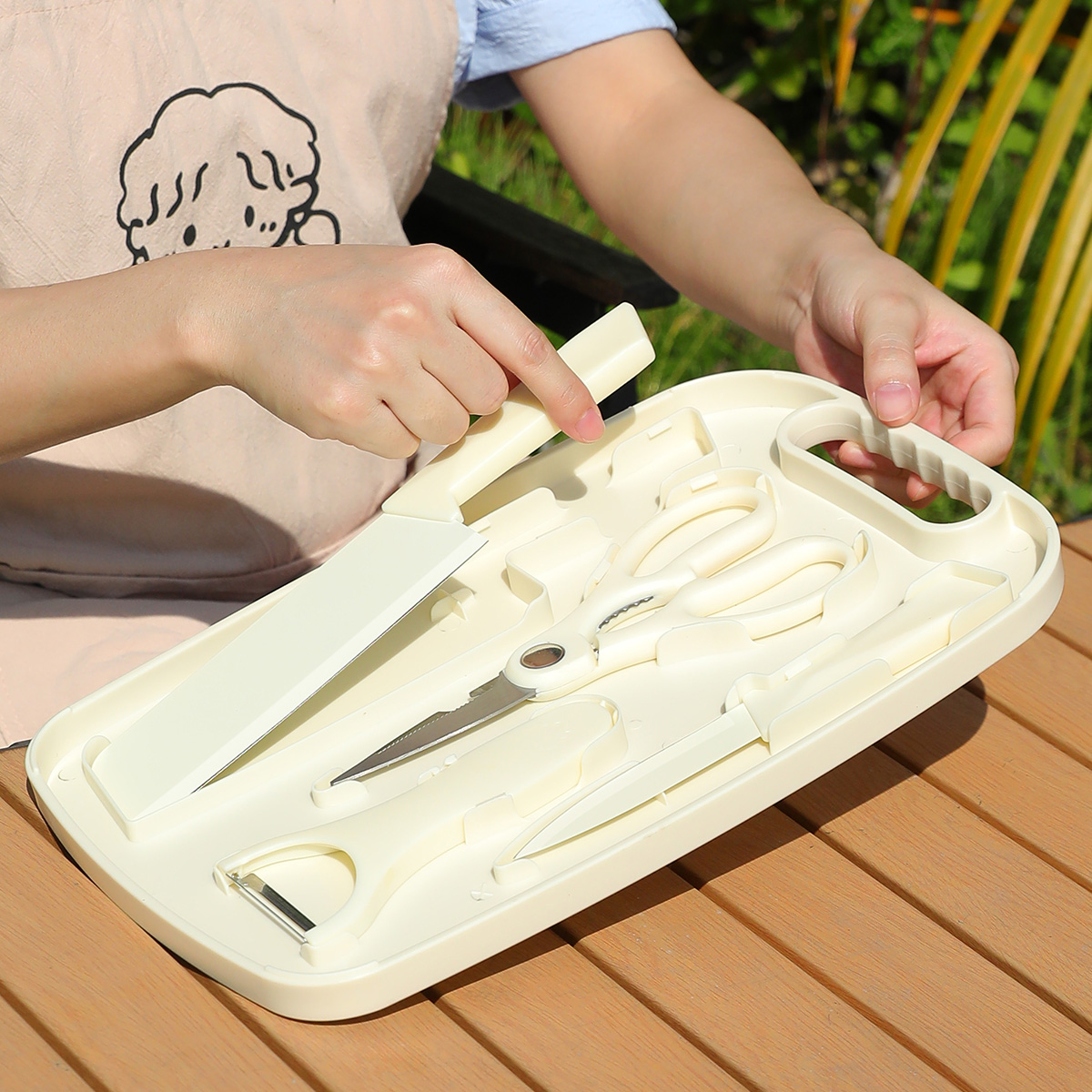 Przenośny Zestaw Piknikowy Nóż – Camping Cooking Pan Set recenzja i cena