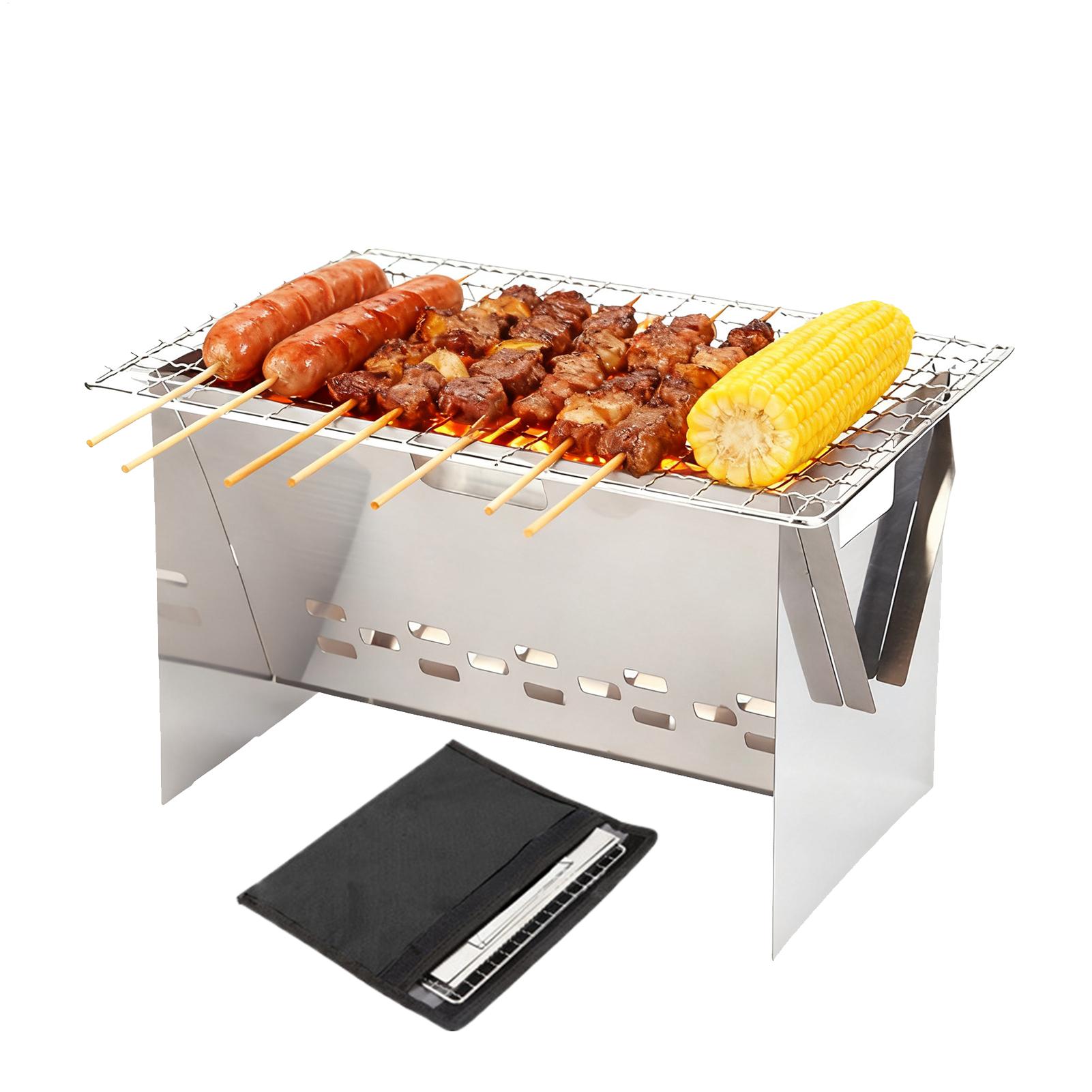 Grill na węgiel drzewny ze sta – Camping Cooking Fire Pit recenzja i cena