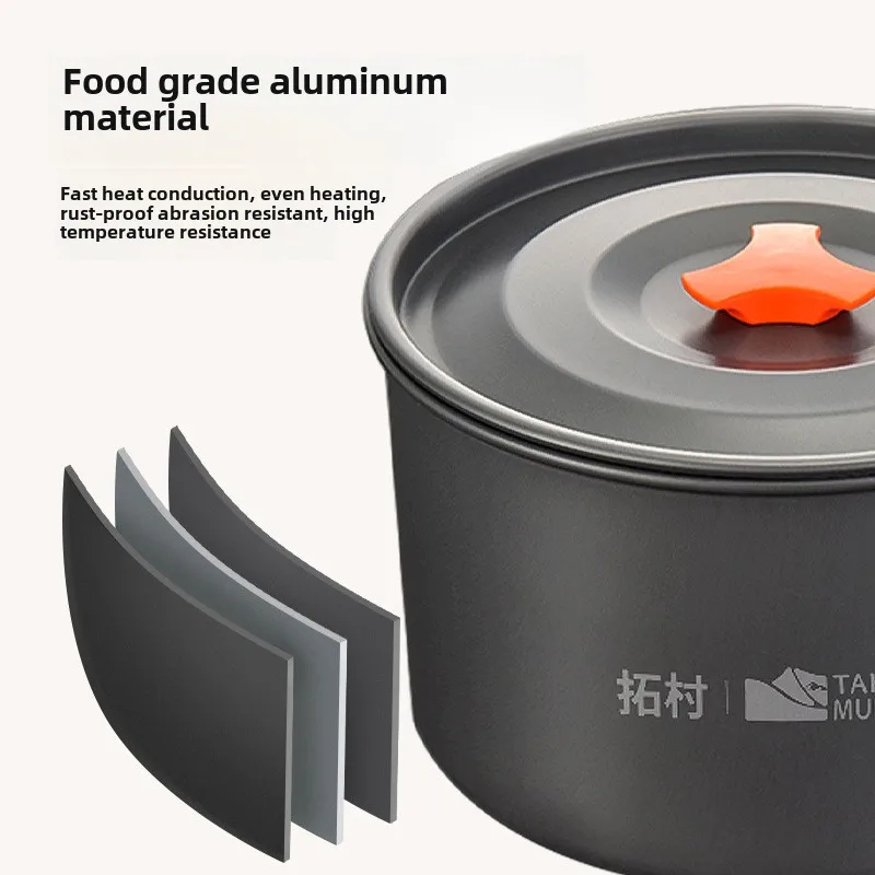 Zestaw naczyń kempingowych do  – Camping Cooking Ware Set recenzja i cena