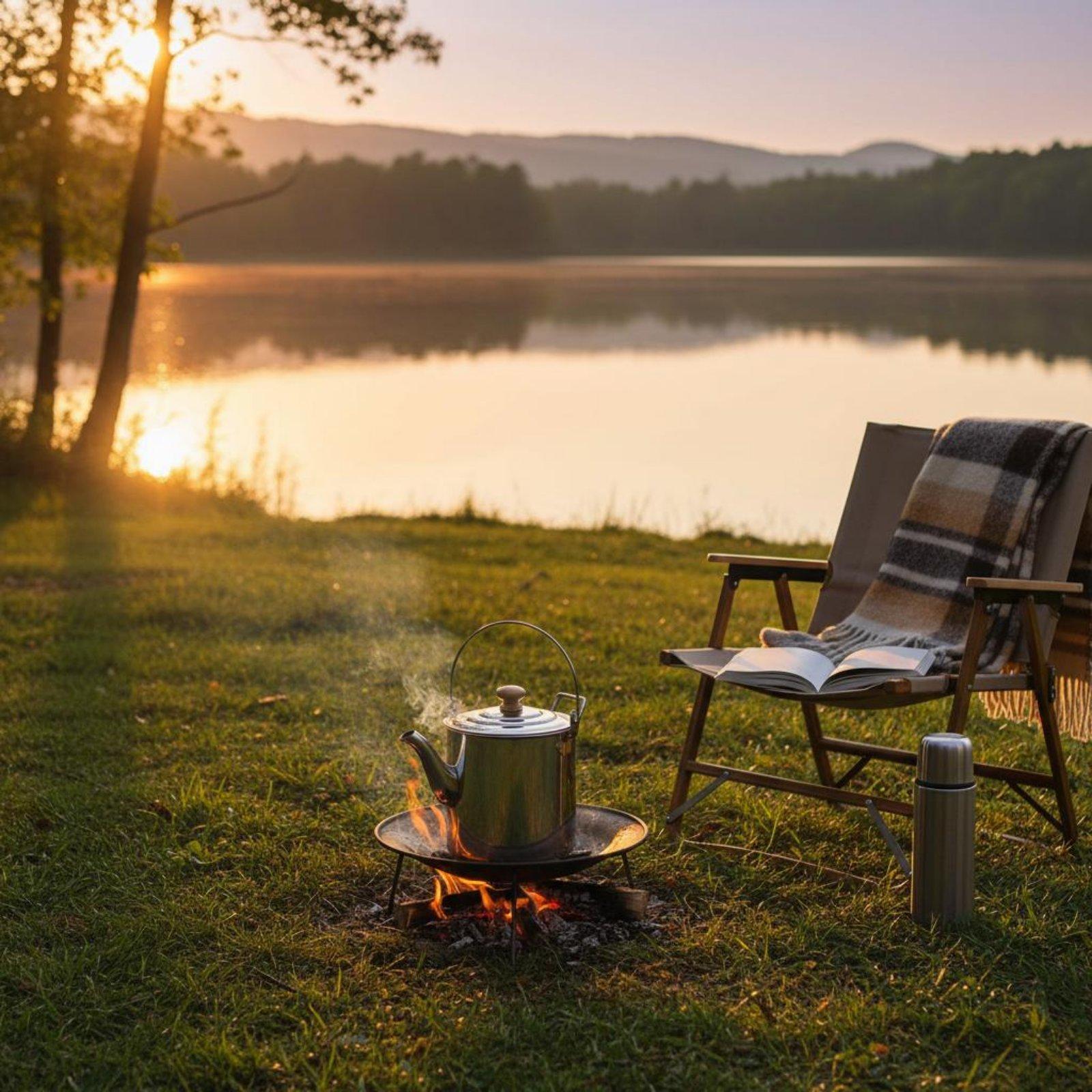 Przenośny zestaw naczyń kuchen – Camping Cooking Set With Kettle recenzja i cena