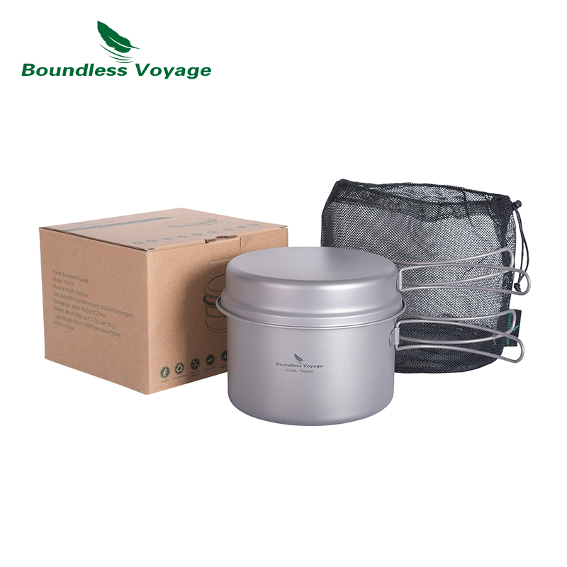 Bezgraniczna podróż Tytanowy g – Camping Cooking Ware Set recenzja i cena